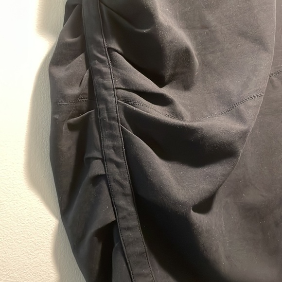 Brunello Cucinelli Black Ruched Slightly Pencil Angled Controlled MIDI Skirt - Picture 2 of 11